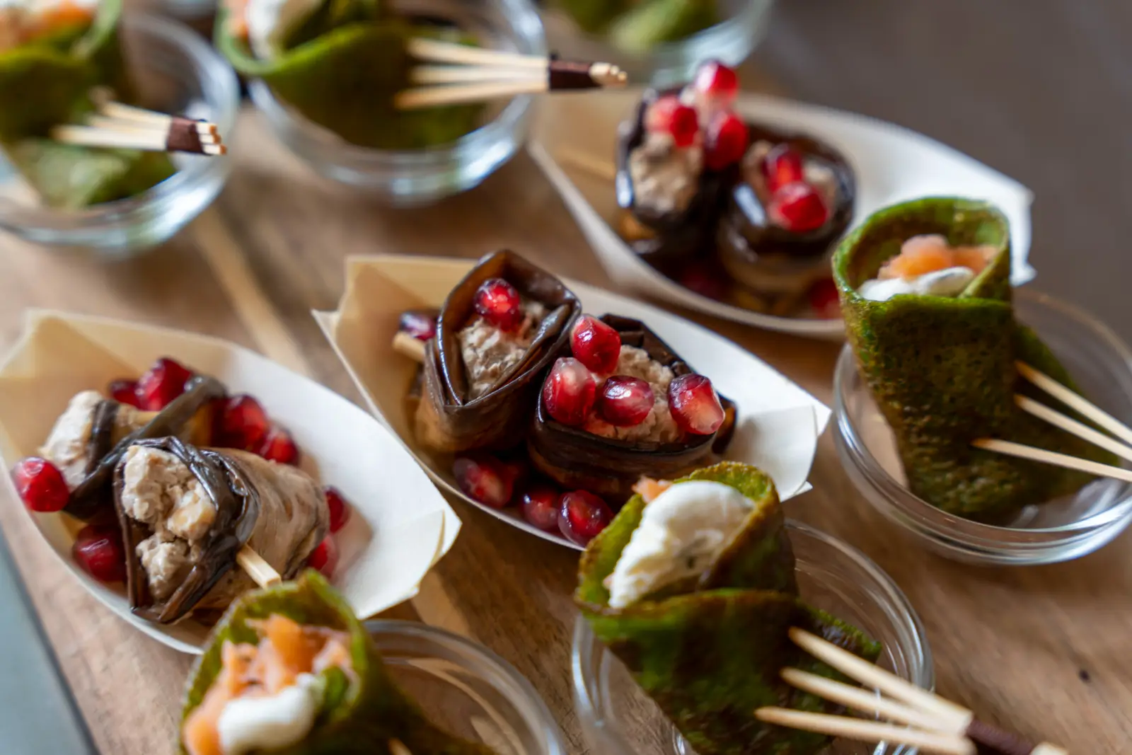 Bouchées de cocktail faites maison, Chez Anna traiteur à Bordeaux