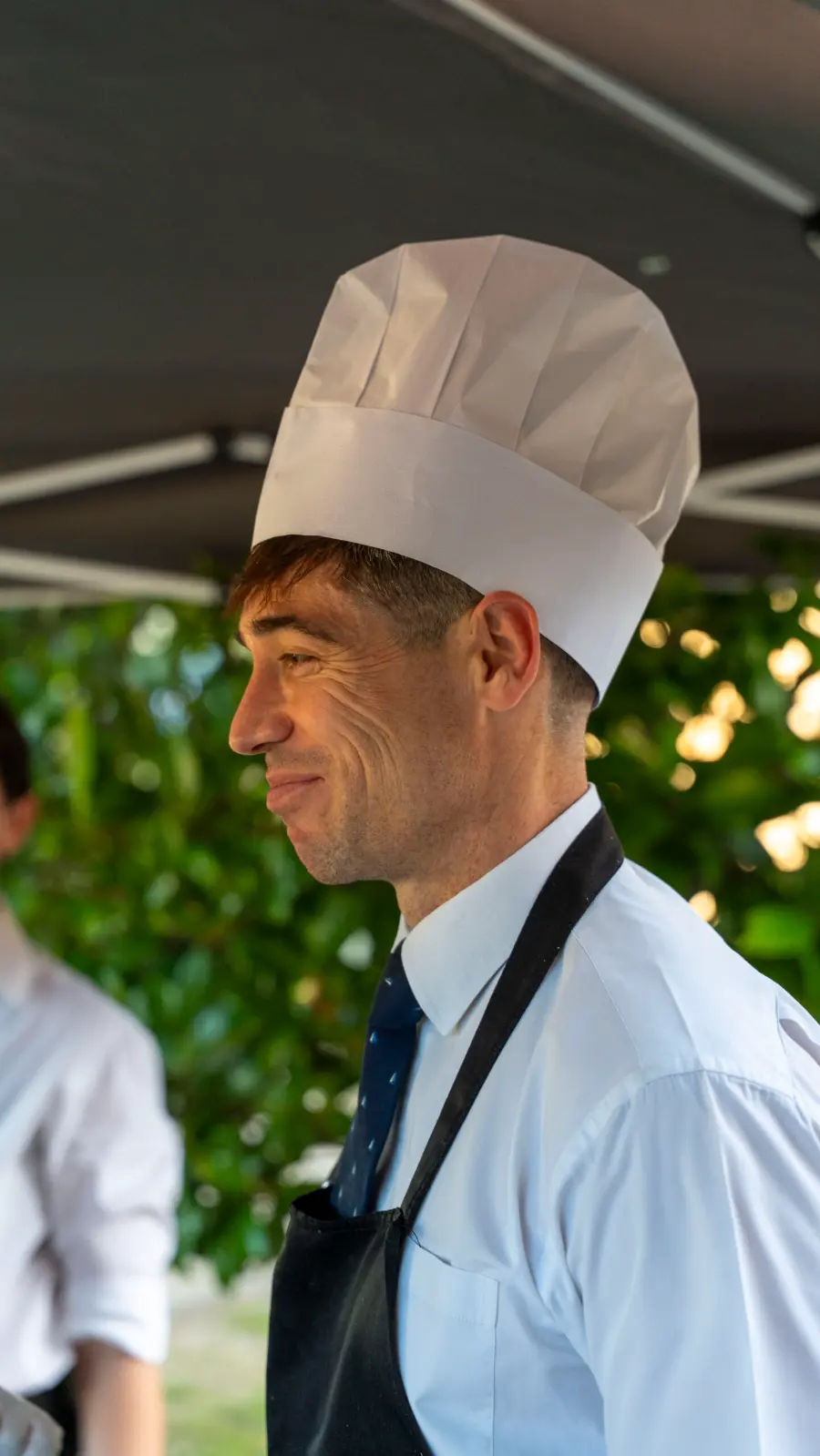 Chef de Chez Anna en toque lors d'un événement